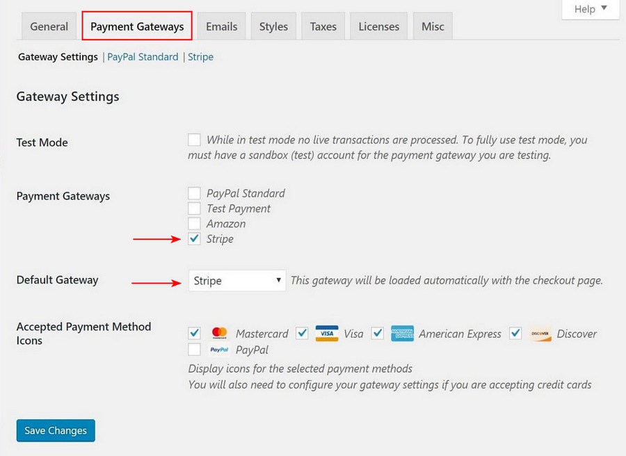 Payment Gateways Made Easy – Step by Step Guide to WordPress Stripe Integration Easy Digital Downloads stripe payment setting