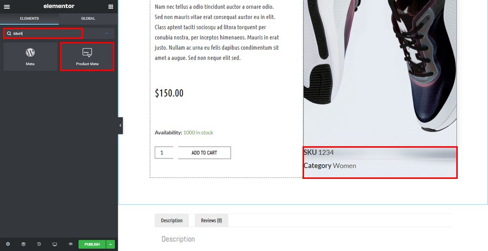 How To Customize the WooCommerce Product Page To Get More Sales Elementor Product meta widget