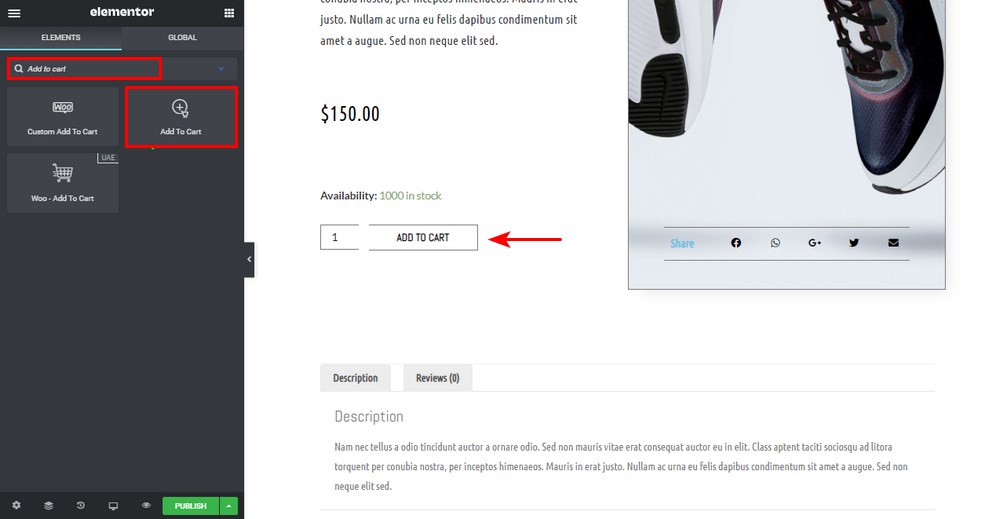 How To Customize the WooCommerce Product Page To Get More Sales Elementor add to cart widget