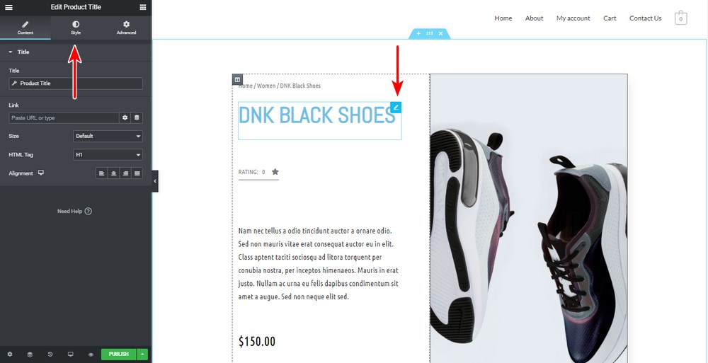 How To Customize the WooCommerce Product Page To Get More Sales Elementor edit product title