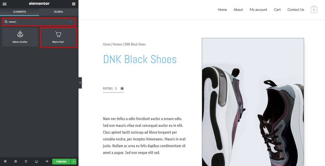 How To Customize the WooCommerce Product Page To Get More Sales Elementor menu cart widget