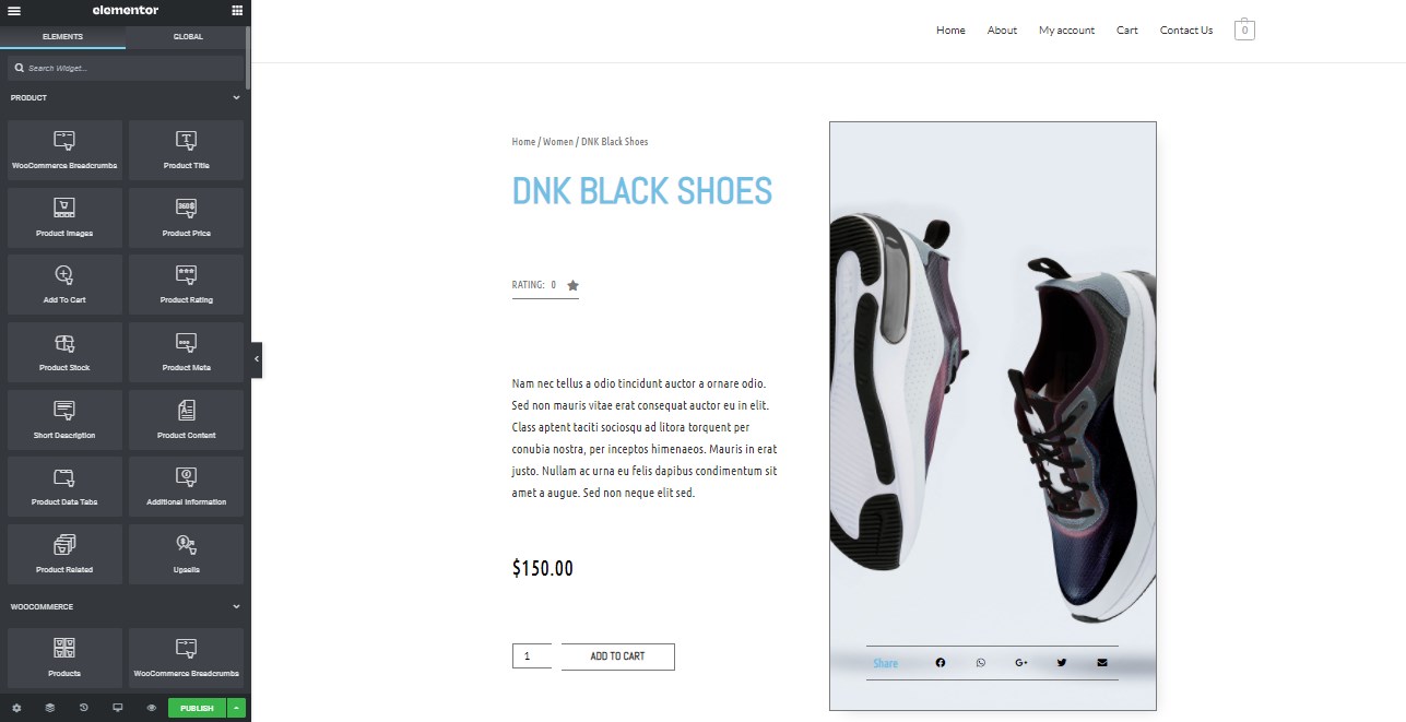 How To Customize the WooCommerce Product Page To Get More Sales Elementor premade WooCommerce Template