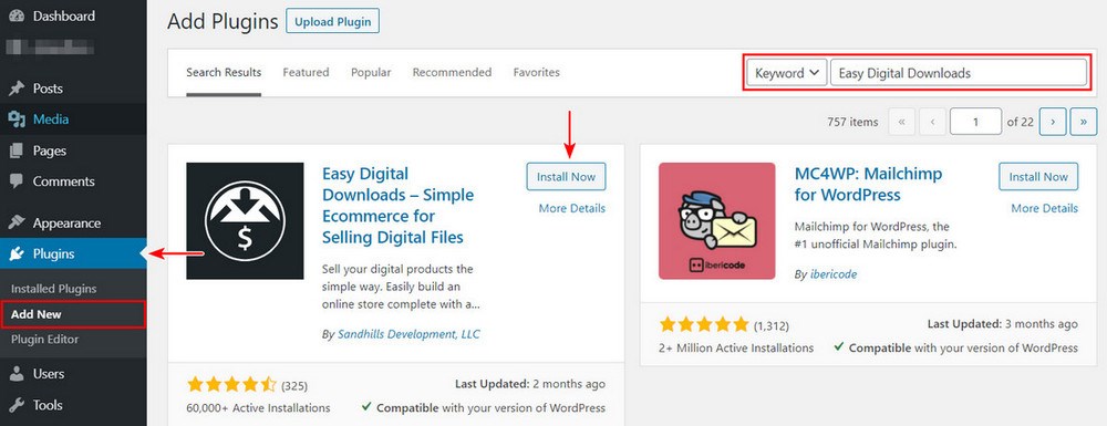 Payment Gateways Made Easy – Step by Step Guide to WordPress Stripe Integration Install Easy Digital Downloads wordpress plugin