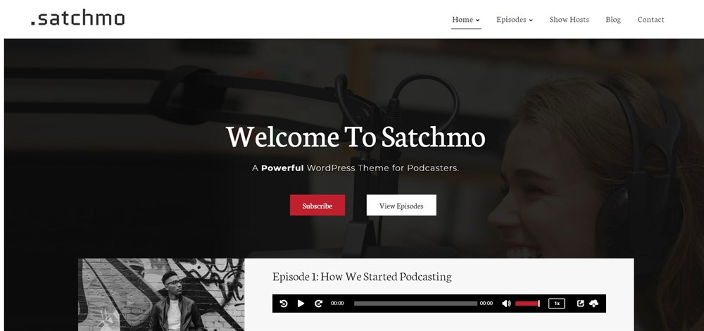 26 Best WordPress Video Themes: For Vlogs, YouTubers and Videographers Satchmo WordPress theme