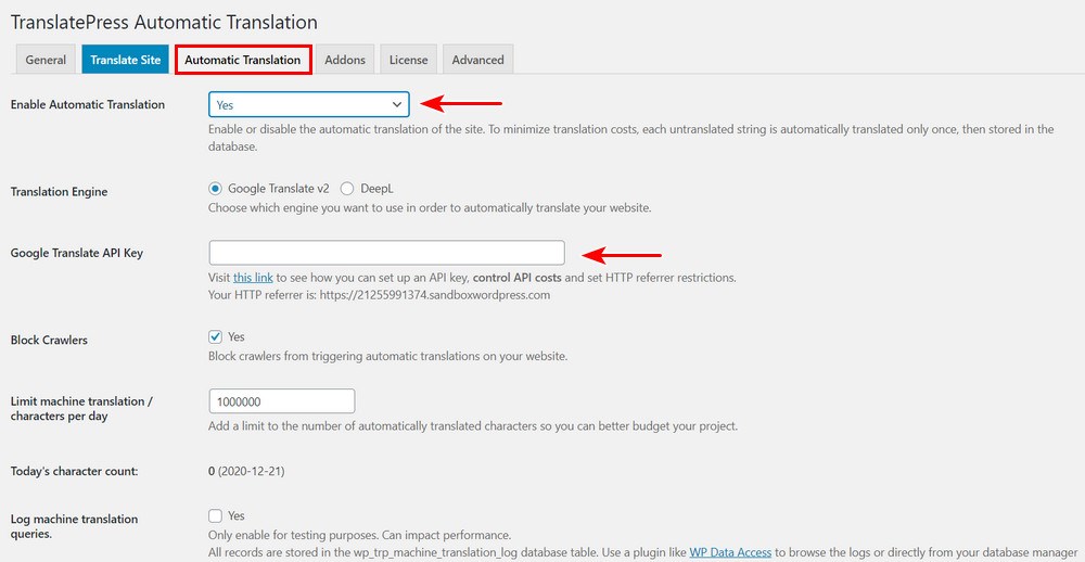 How To Translate WordPress Websites - Complete Guide TranslatePress automatic translation