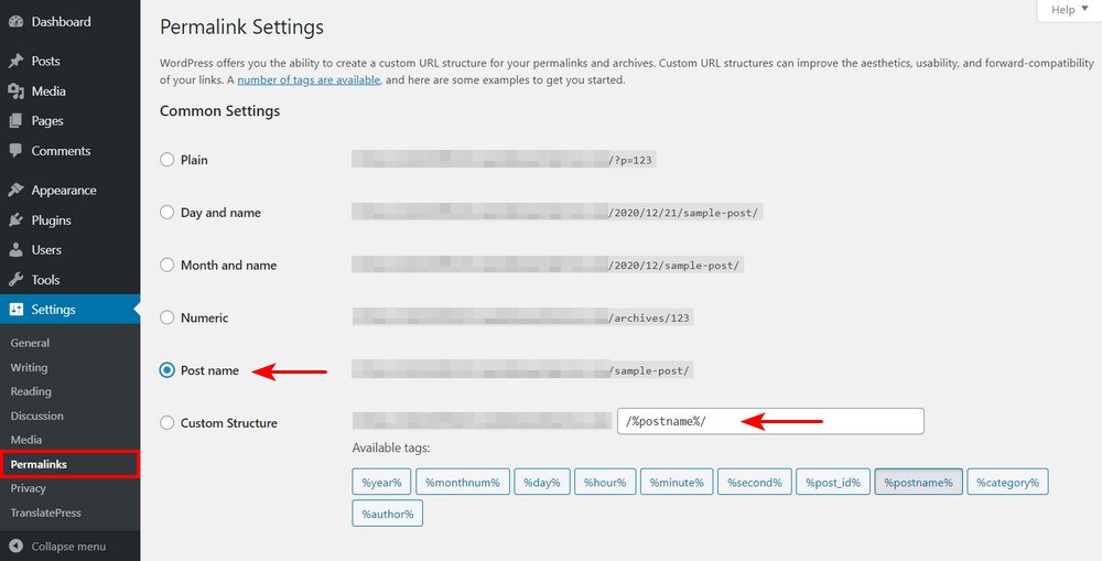 How To Translate WordPress Websites - Complete Guide WordPress permalink settings