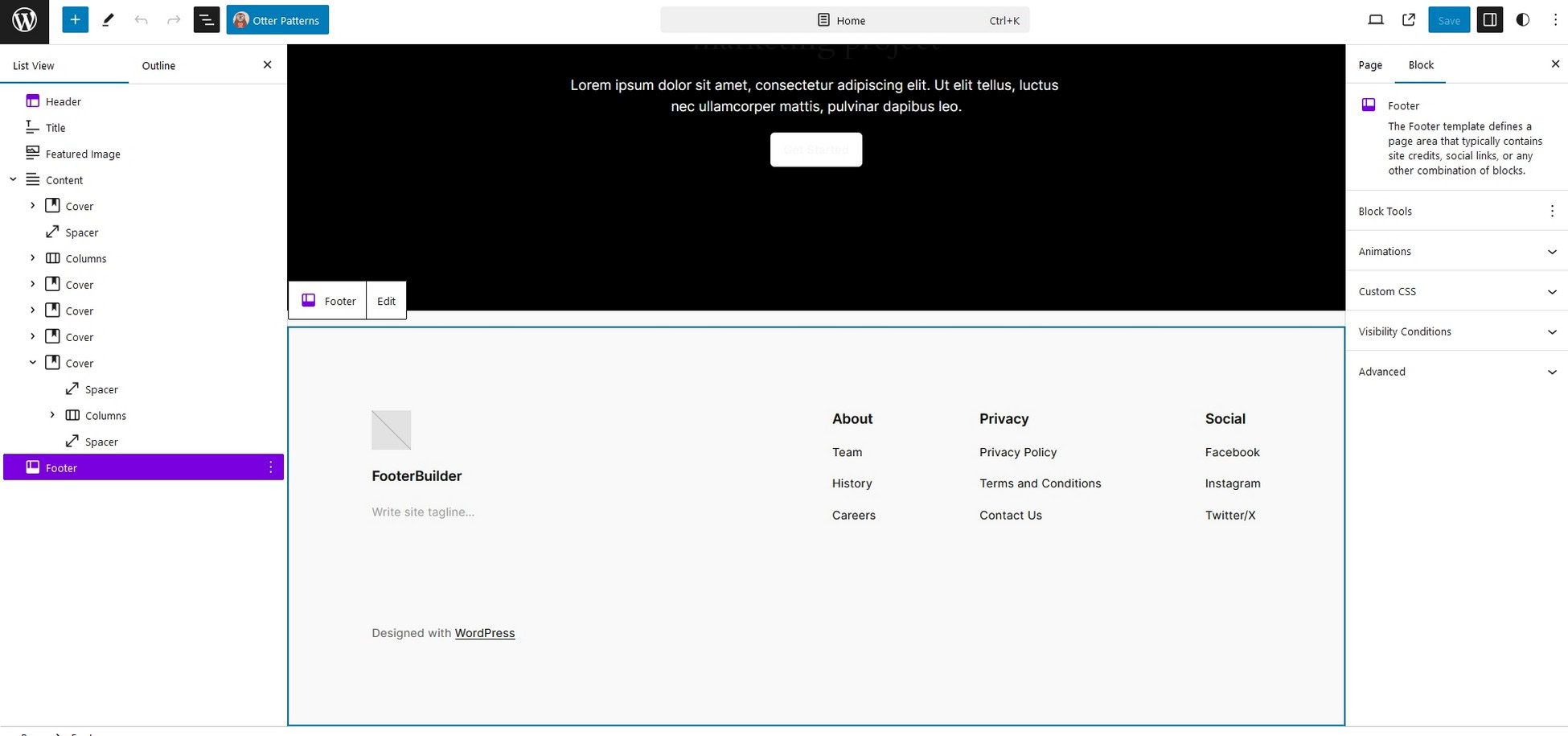 WordPress Footer Fail? Edit the Footer With Our Expert Guide Edit a Block Theme Footer