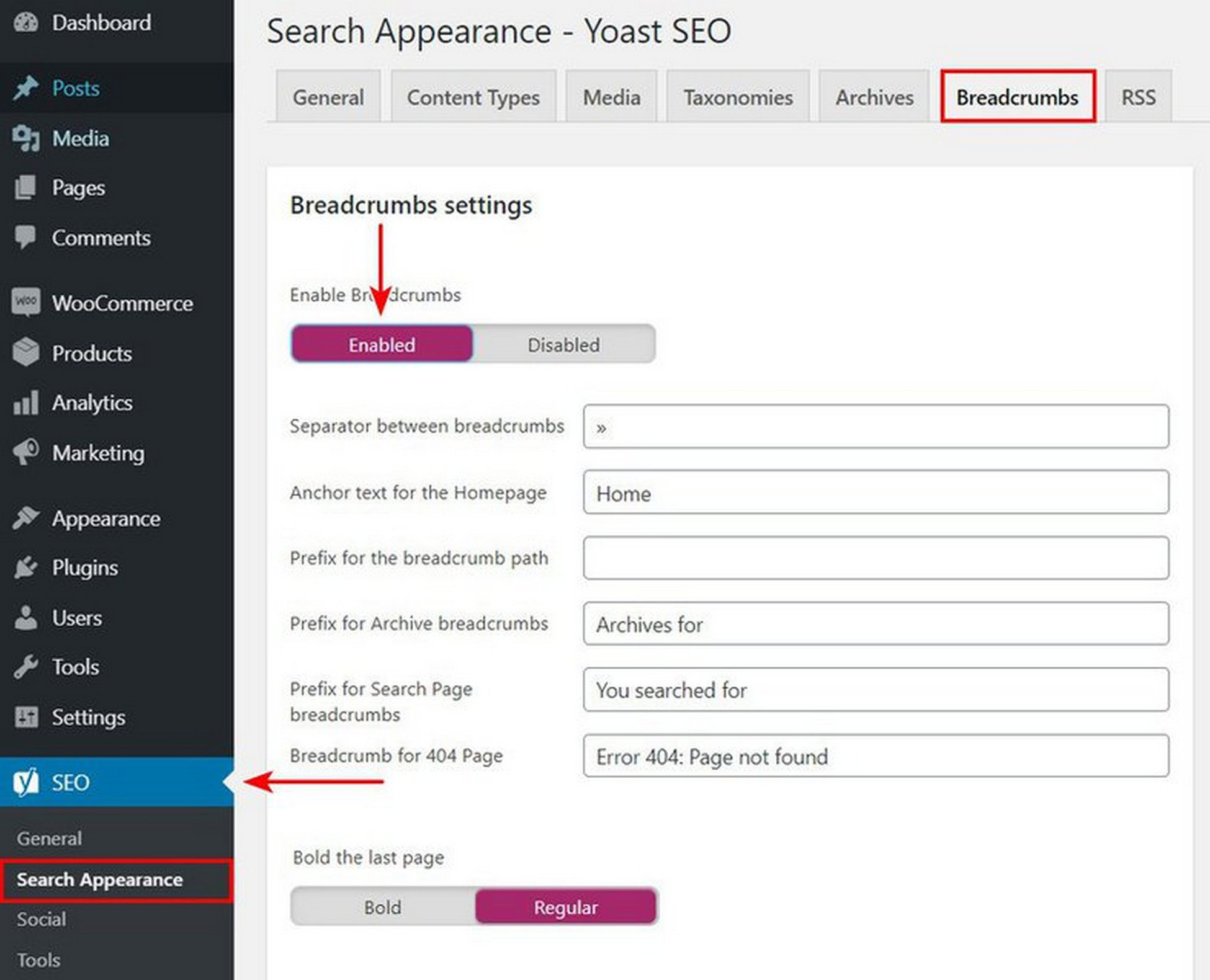 WooCommerce SEO Made Easy: Your Complete Guide to Search Enable Yoast Breadcrumbs