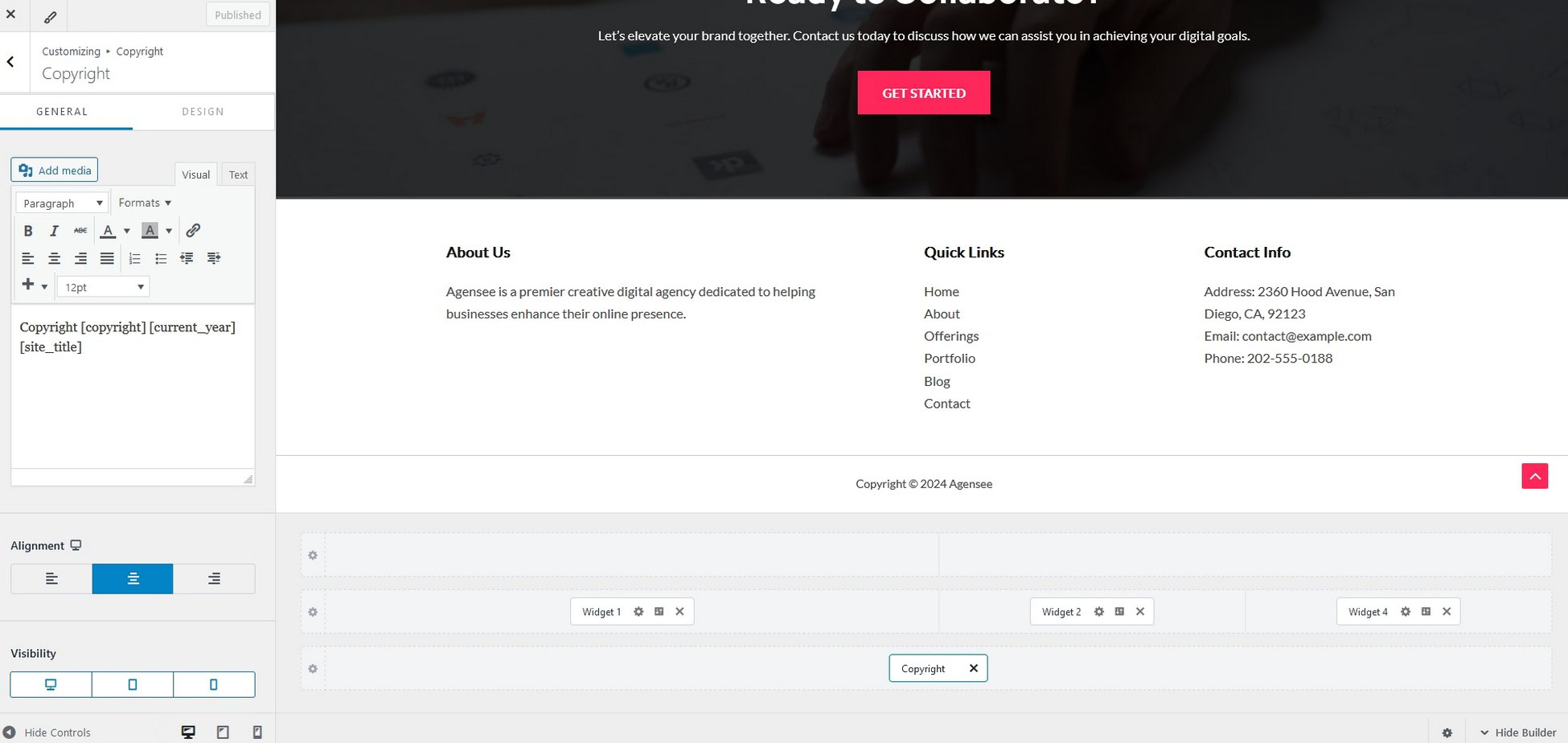 WordPress Footer Fail? Edit the Footer With Our Expert Guide Select the Copyright widget