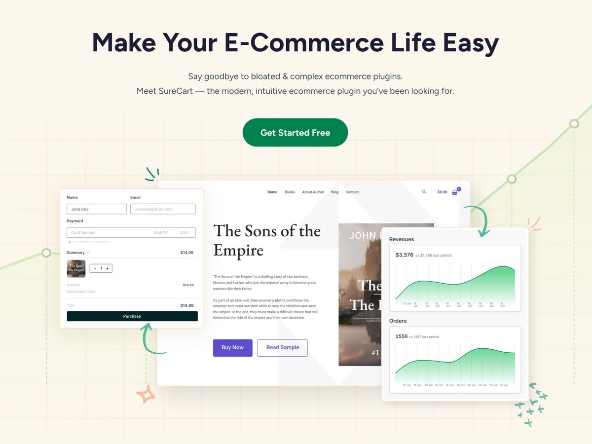 15 Best WordPress Ecommerce Plugins - Expert Picks surecart wordpress ecommerce plugin