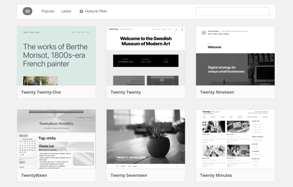 WordPress 5.6 - Feature Update and Inside Story! WordPress Theme Search from WP Dashboard