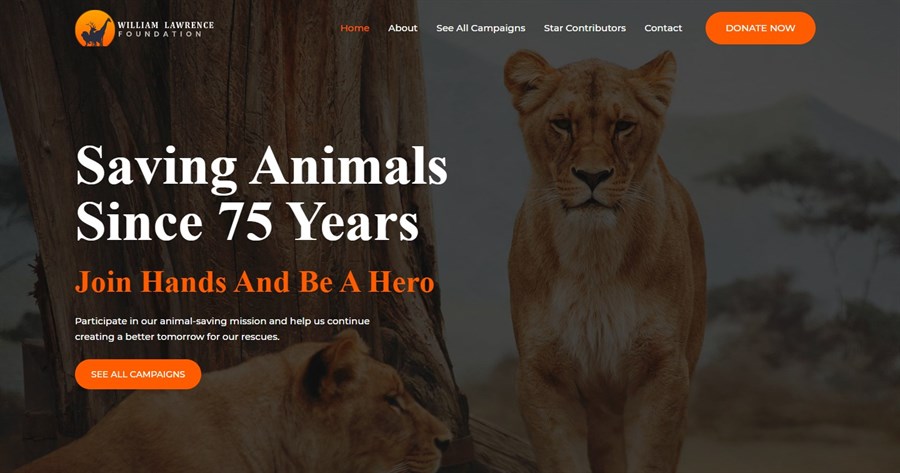 50+ Stunning WordPress Gutenberg Templates (Free + Premium) Animal Welfare gutenberg template
