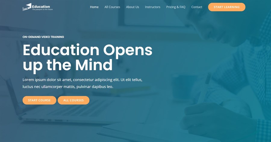 50+ Stunning WordPress Gutenberg Templates (Free + Premium) Astra Online Course Demo site