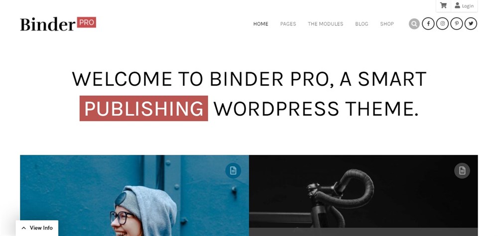 28 Best WordPress Premium Themes: Does Cost Equal Quality? Binder PRO demo site