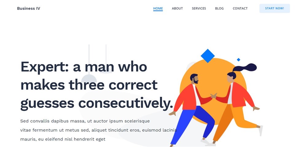 28 Best WordPress Premium Themes: Does Cost Equal Quality? Business IV ColibriWP WordPress theme demo