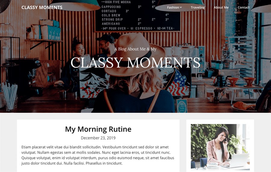 32 Best Adsense Friendly WordPress Themes (Free and Premium Options) Classy Moments wordpress theme