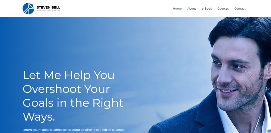 50+ Stunning WordPress Gutenberg Templates (Free + Premium) Coach WordPress website demo