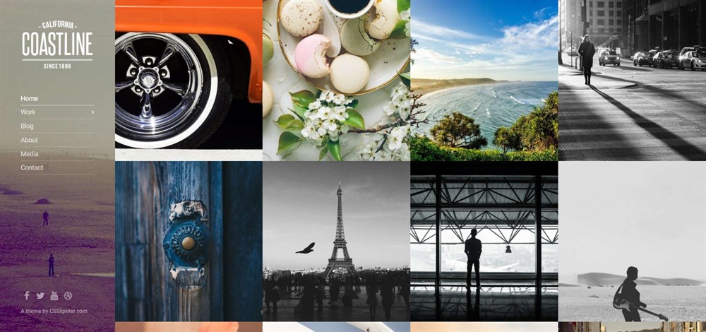 37 of the Best WordPress Themes for Artists - Free and Paid Options Coastline WordPress theme demo
