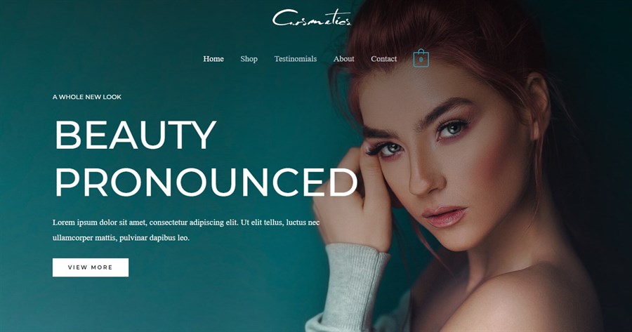 50+ Stunning WordPress Gutenberg Templates (Free + Premium) Cosmetics Store demo site