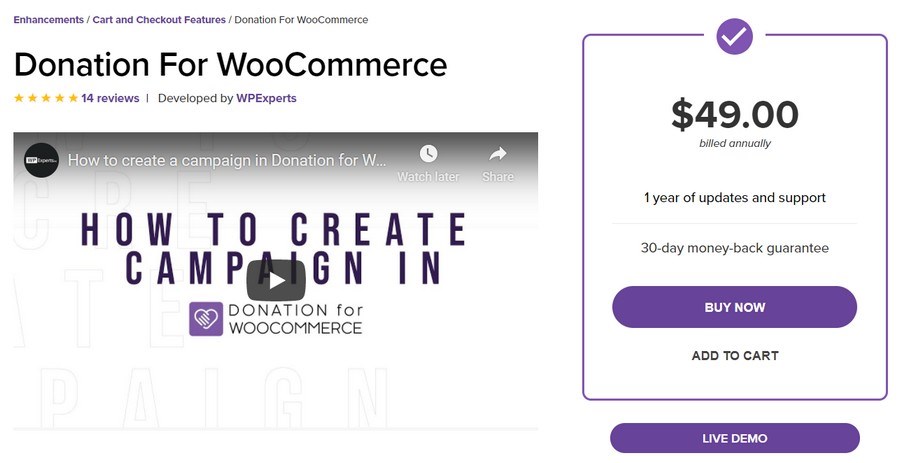 12 Best WordPress Donation Plugins for Nonprofits, Charities and NGOs Donation for WooCommerce add on