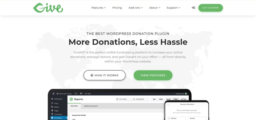 12 Best WordPress Donation Plugins for Nonprofits, Charities and NGOs GiveWP WordPress plugin
