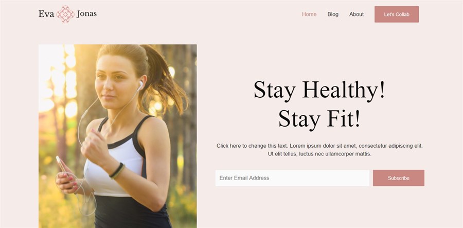 50+ Stunning WordPress Gutenberg Templates (Free + Premium) Health & Fitness website demo