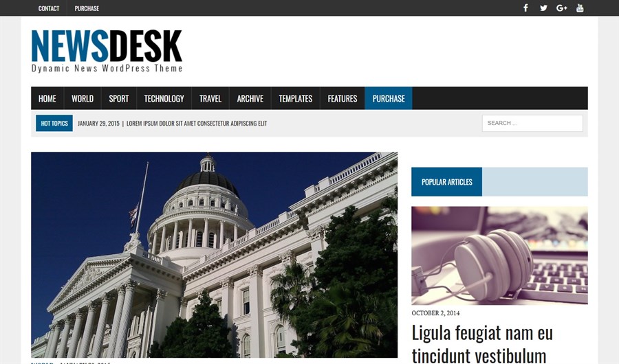32 Best Adsense Friendly WordPress Themes (Free and Premium Options) MH Newsdesk Wordpress theme demo