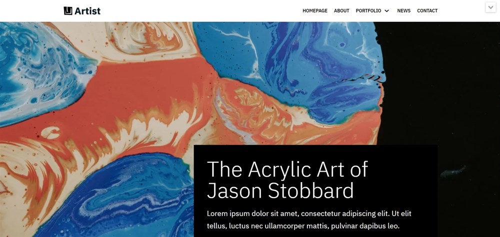 37 of the Best WordPress Themes for Artists - Free and Paid Options Neve Artist Template Demo