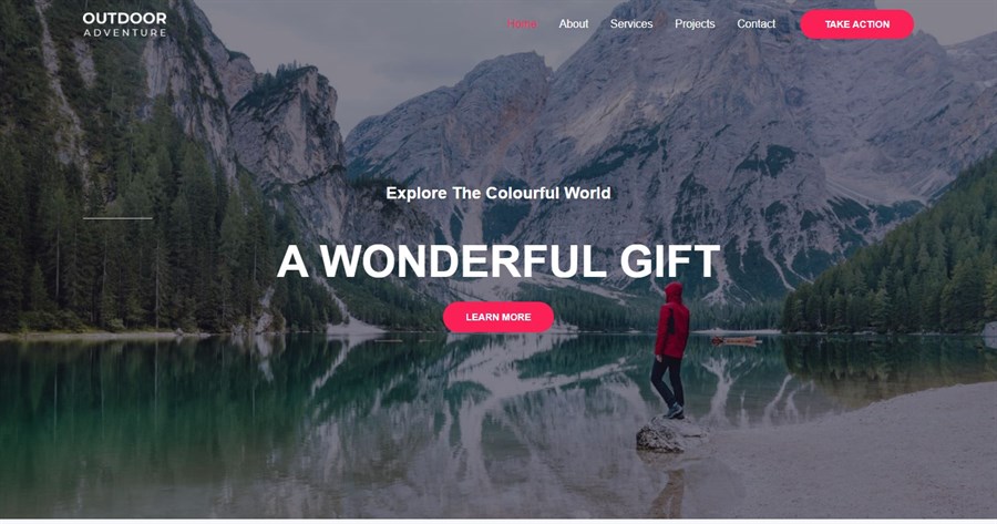 50+ Stunning WordPress Gutenberg Templates (Free + Premium) Outdoor Adventure gutenberg website