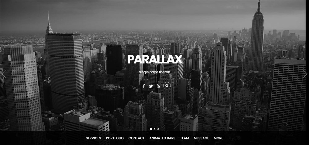 37 of the Best WordPress Themes for Artists - Free and Paid Options Parallax Demo site