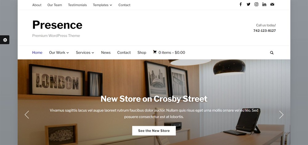 37 of the Best WordPress Themes for Artists - Free and Paid Options Presence Demo site