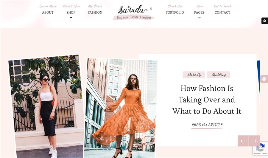 32 Best Adsense Friendly WordPress Themes (Free and Premium Options) Sarada WordPress theme demo