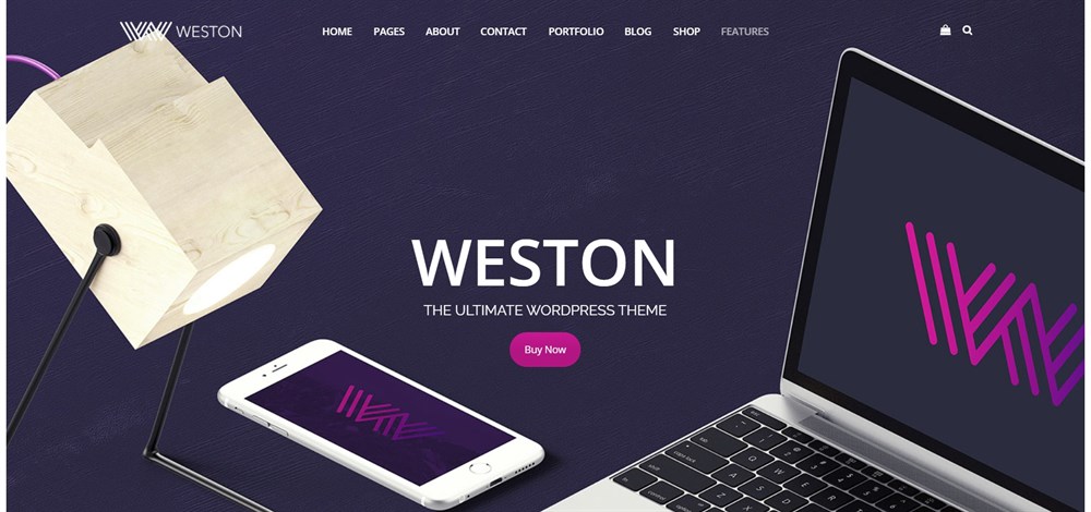 37 of the Best WordPress Themes for Artists - Free and Paid Options Weston demo site