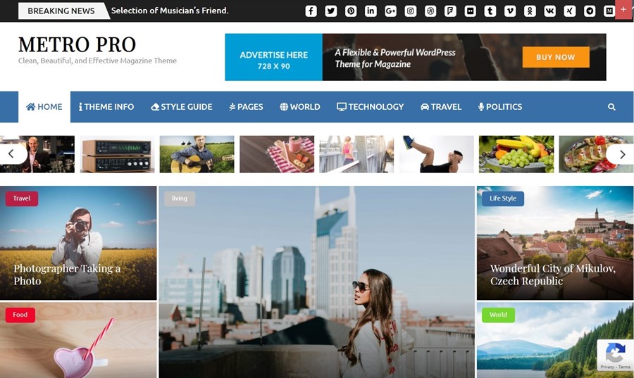 32 Best Adsense Friendly WordPress Themes (Free and Premium Options) metro pro wordpress magazine theme
