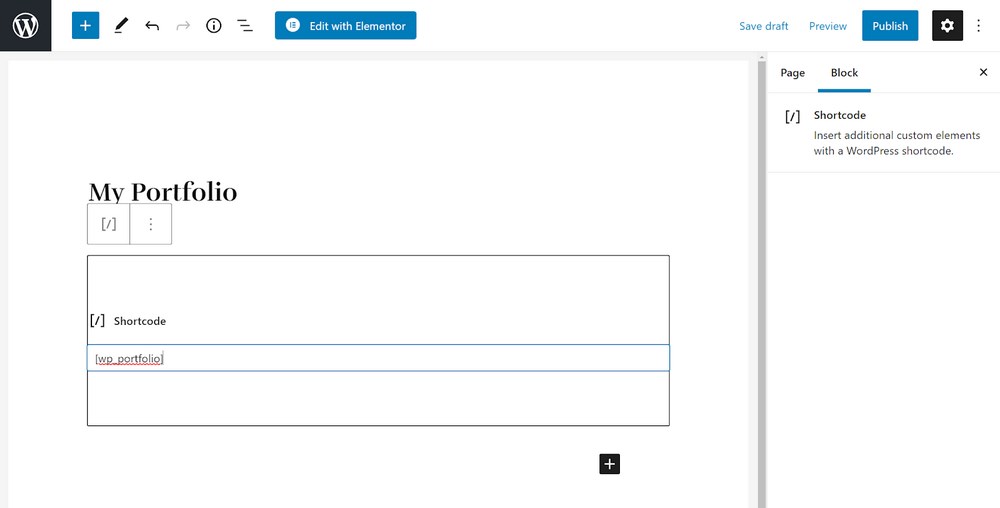 How To Create a Portfolio Website With WordPress – Complete Beginner’s Guide Add portfolio using shortcode