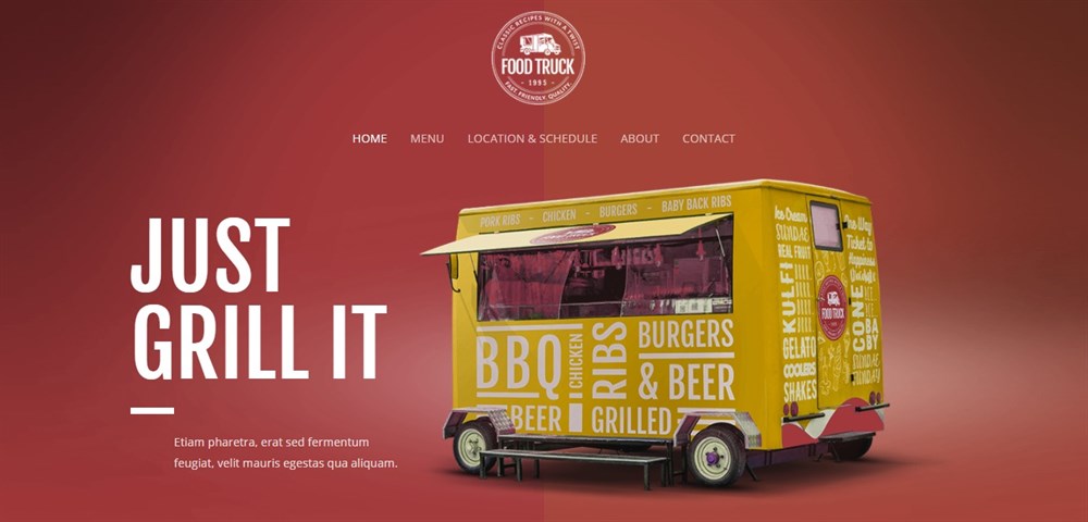 25 Best WordPress Restaurant Themes To Promote Your Eatery Astra Food Truck demo template