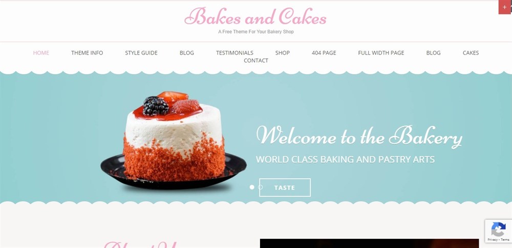 25 Best WordPress Restaurant Themes To Promote Your Eatery Bakes and cakes demo site