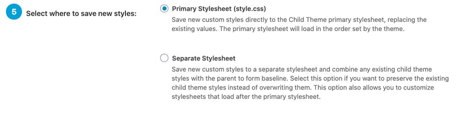 Create a Child Theme With WordPress (3 Methods) Child theme configurator settings 3
