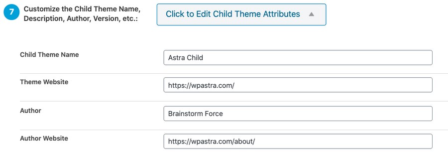 Create a Child Theme With WordPress (3 Methods) Child theme configurator settings 5