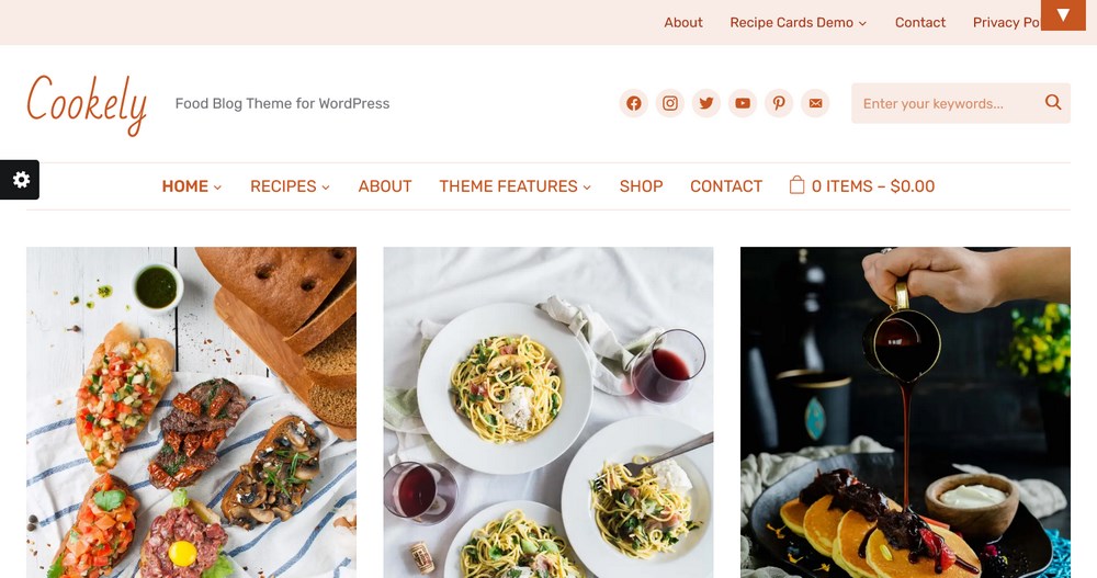 25 Best WordPress Restaurant Themes To Promote Your Eatery Cookely Food Blog Theme for WordPress