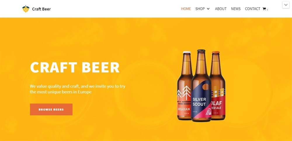25 Best WordPress Restaurant Themes To Promote Your Eatery Craft Beer Neve demo template