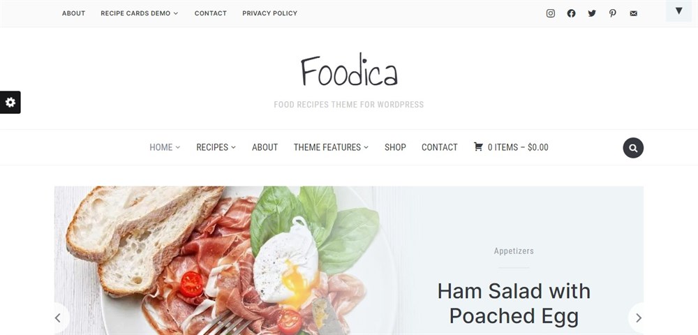 25 Best WordPress Restaurant Themes To Promote Your Eatery Foodica demo site