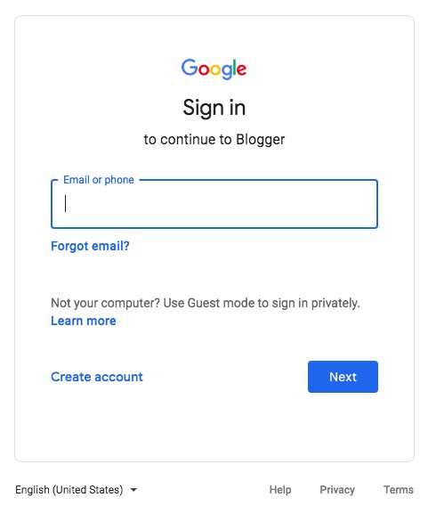 WordPress vs Blogger: Which Is the Best Blogging Platform? Gmail sign in screen
