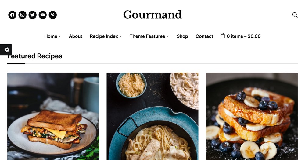 25 Best WordPress Restaurant Themes To Promote Your Eatery Gourmand Food Blog Theme for WordPress