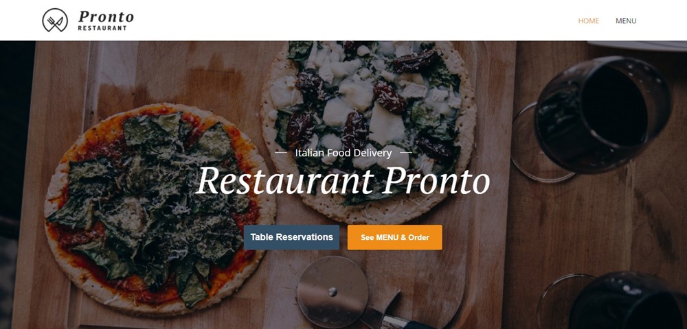 25 Best WordPress Restaurant Themes To Promote Your Eatery Restaurant Pronto theme demo