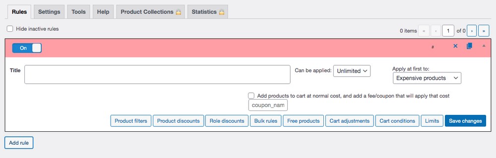 WooCommerce Dynamic Pricing and Discounts: Everything You Should Know Add new rule Advanced dynamic pricing