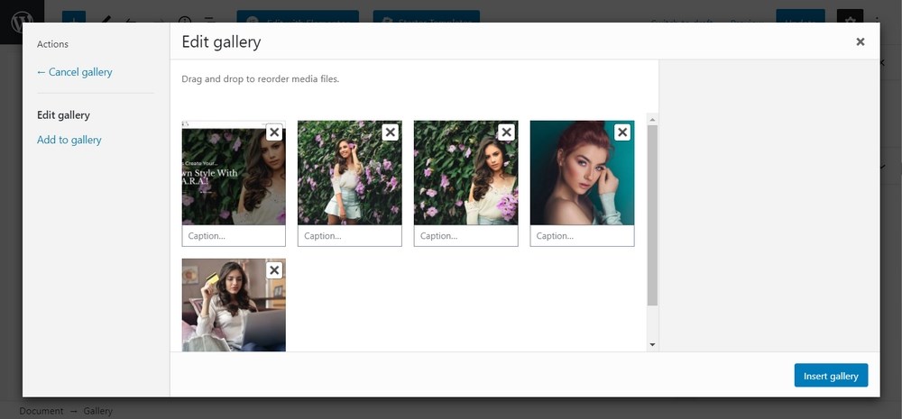 WordPress Blog Design: How To Design a Beautiful Blog Section Create gallery for images