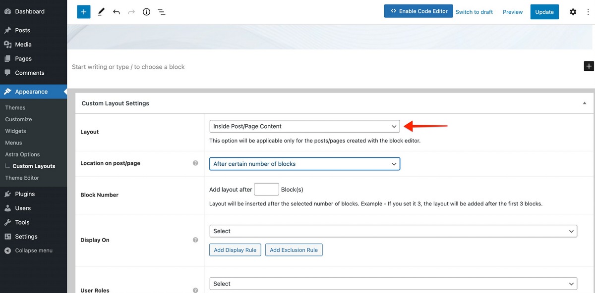 Astra Pro 3.2 - Generate More Leads with Attractive Calls To Action Custom Layout Inside Page Post Content