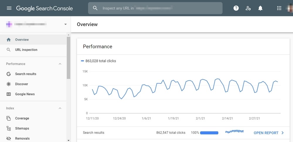 How To Track Visitors on WordPress Websites Using Google, X and Facebook Google search console dashboard