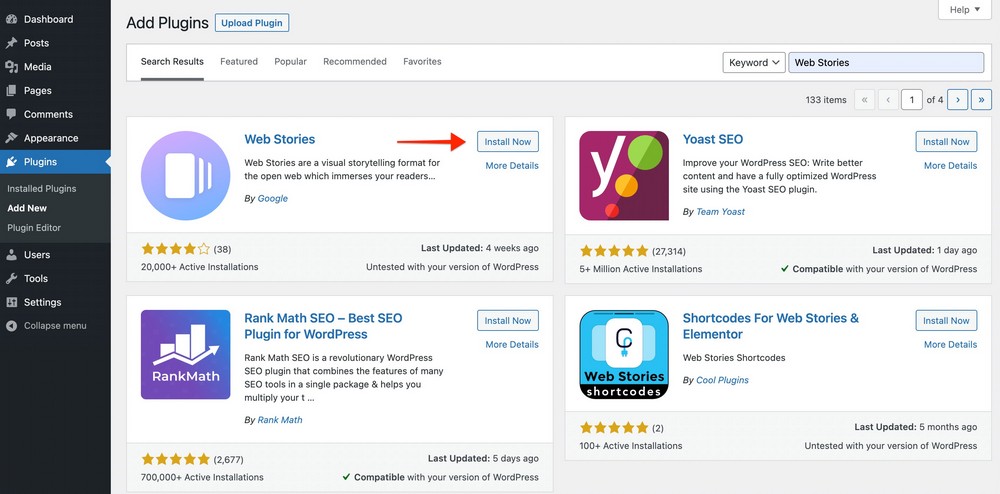 Web Stories: A Modern Format To Showcase Your Content! Install Web Stories Plugin